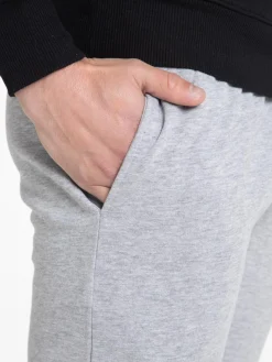Pantalon jogging gris chiné homme