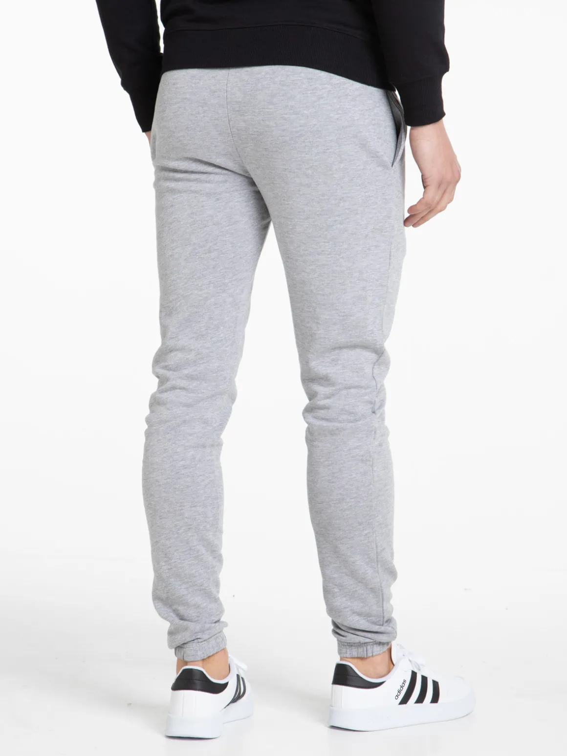 Pantalon jogging gris chiné homme