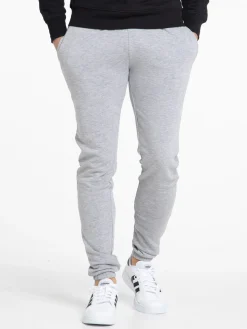 Pantalon jogging gris chiné homme