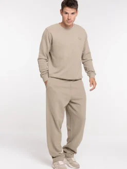 Pantalon jogging taupe grise homme
