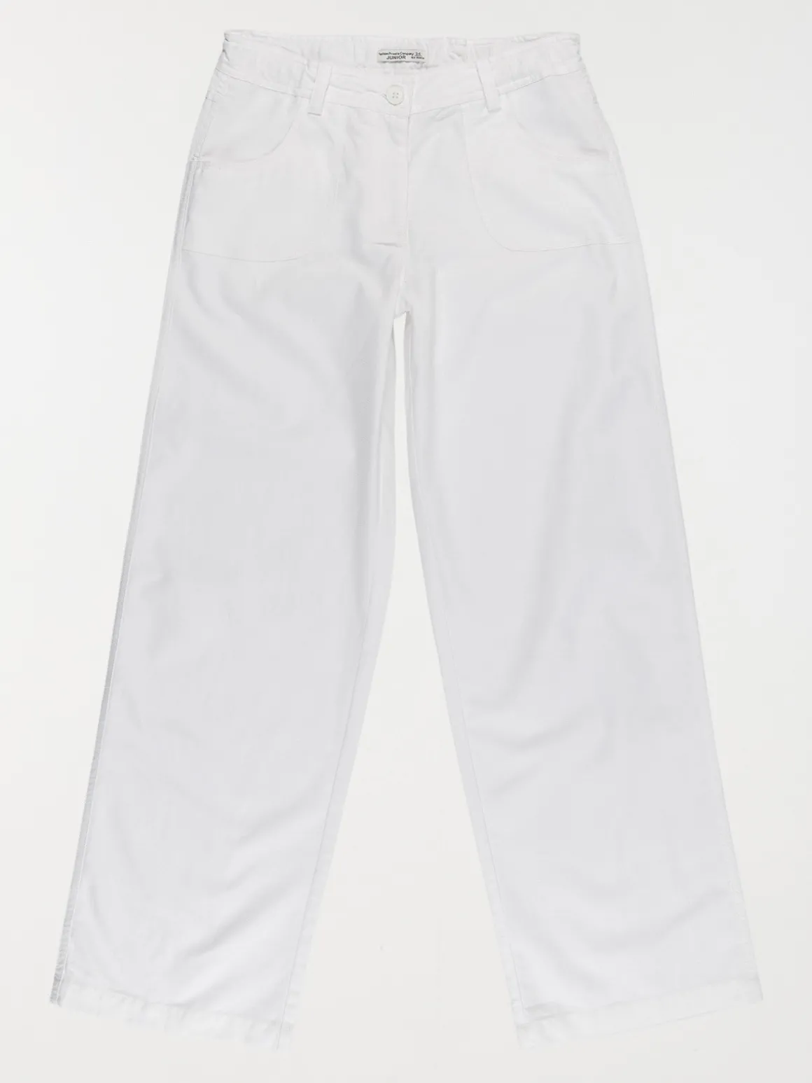 Pantalon large blanc fille (XXS-M)