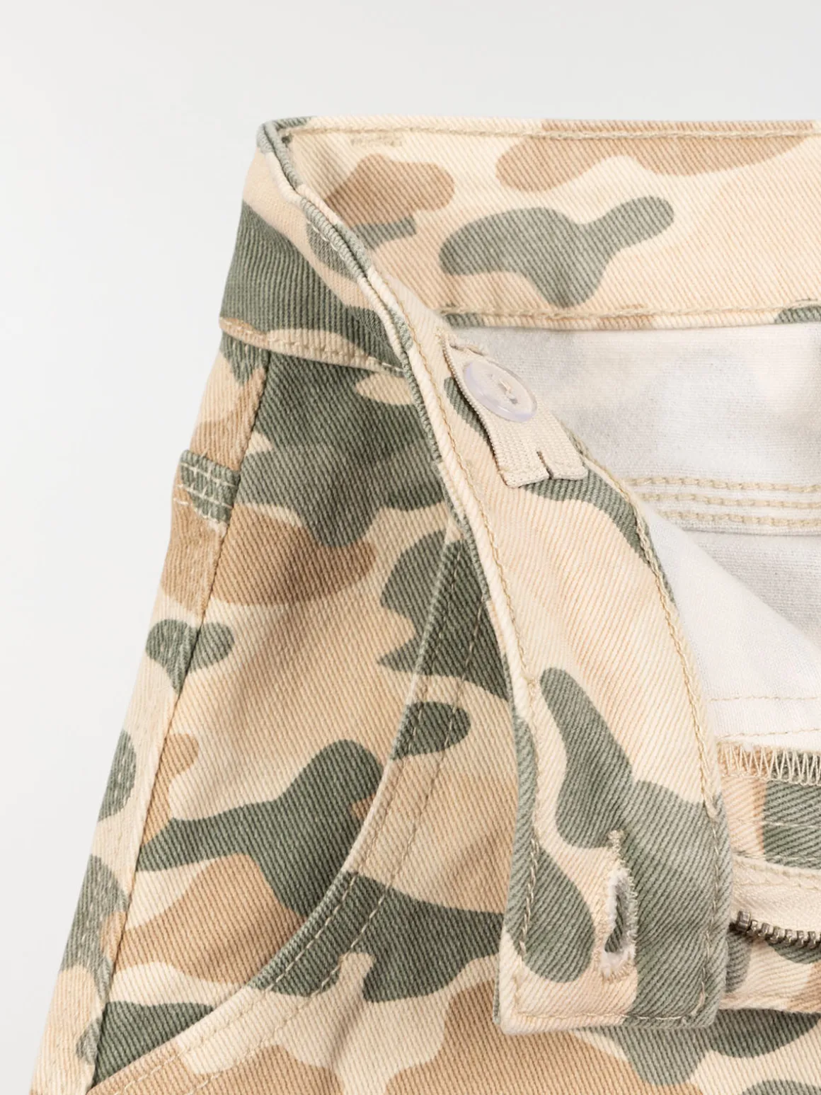 Pantalon large camouflage fille (XXS-M)
