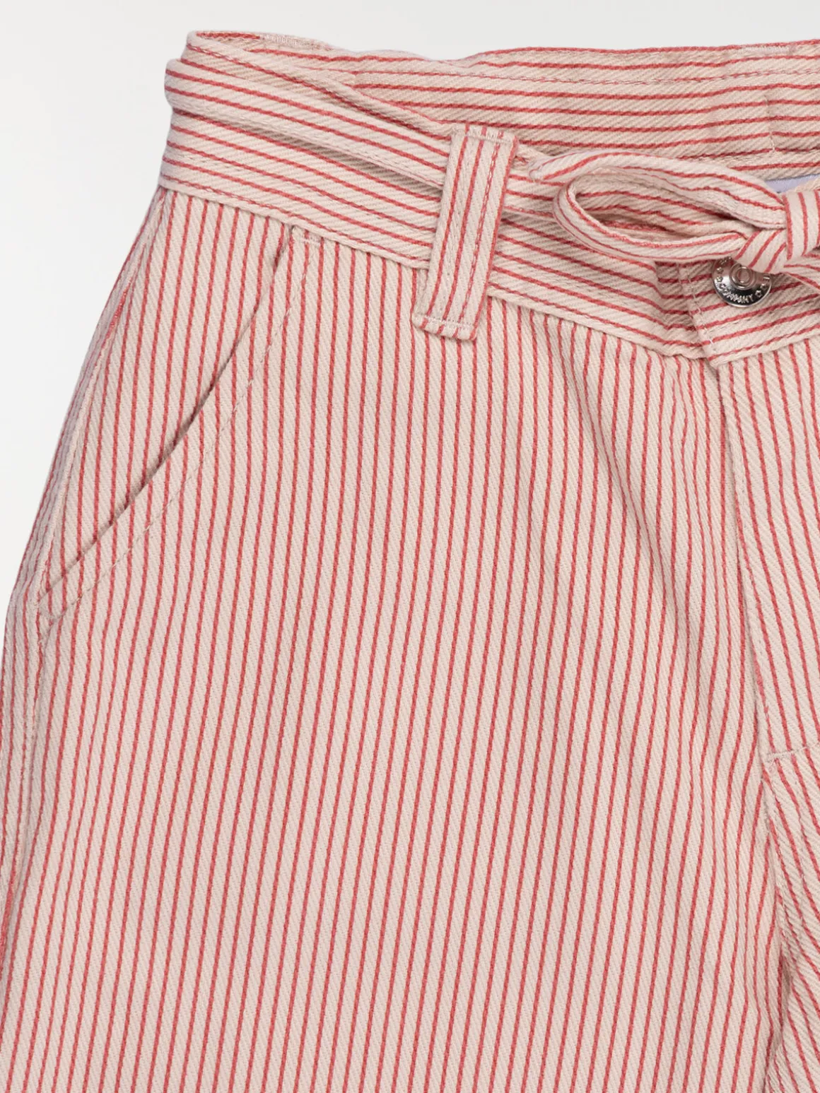 Pantalon large fille rayé (3-12A)