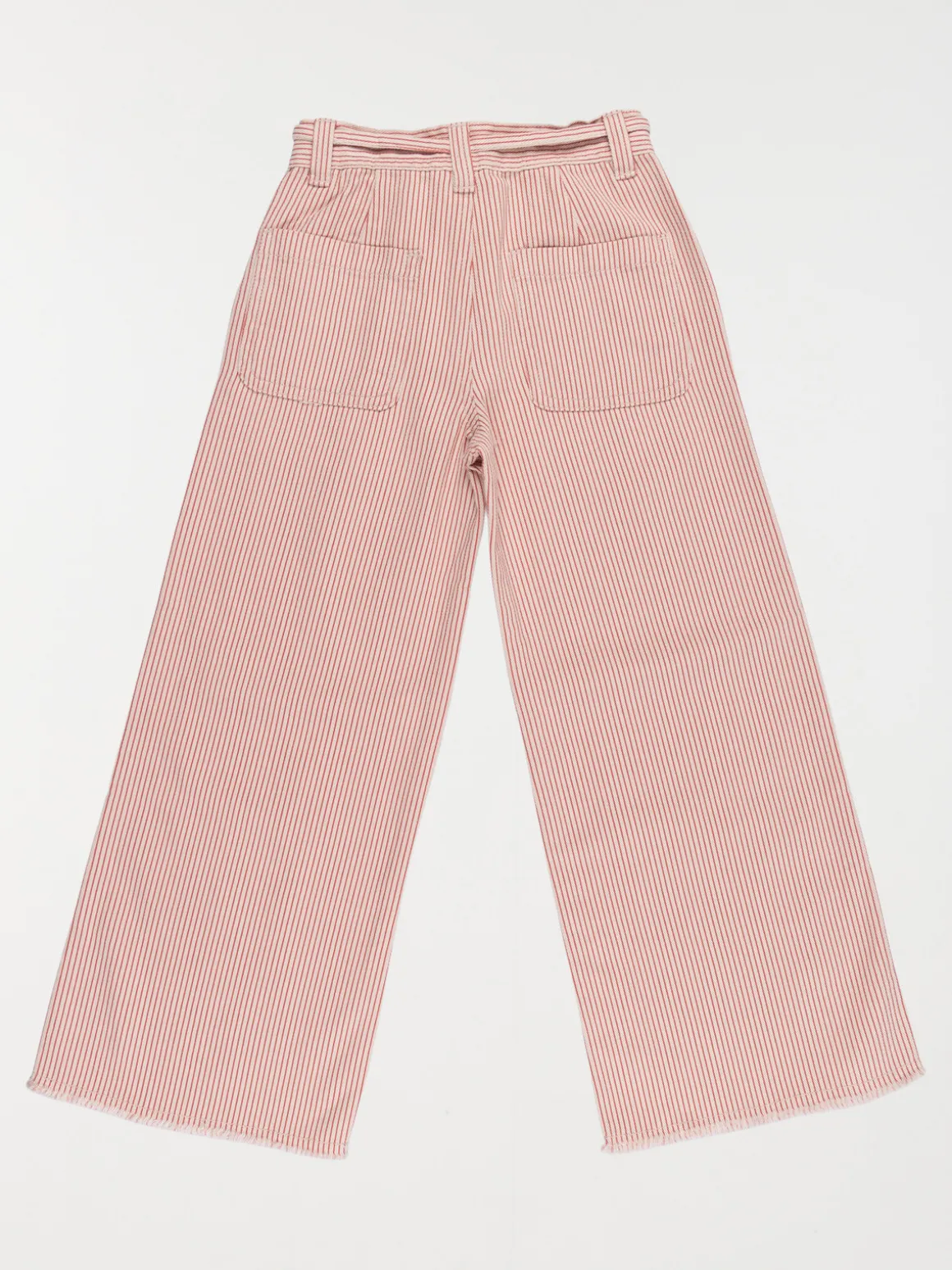 Pantalon large fille rayé (3-12A)