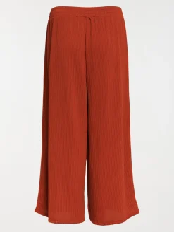 Pantalon large grande taille femme