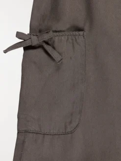 Pantalon large gris fille (3-12A)