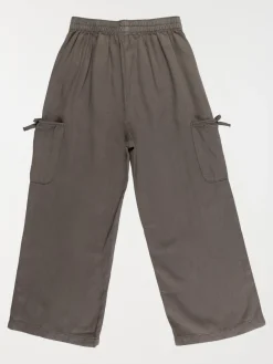 Pantalon large gris fille (3-12A)