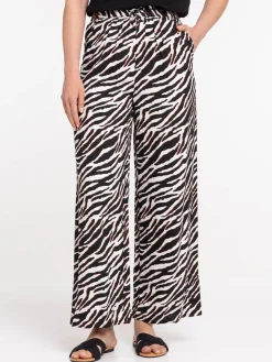 Pantalon large imprimé femme