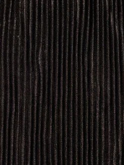 Pantalon large plissé noir fille (XXS-M)