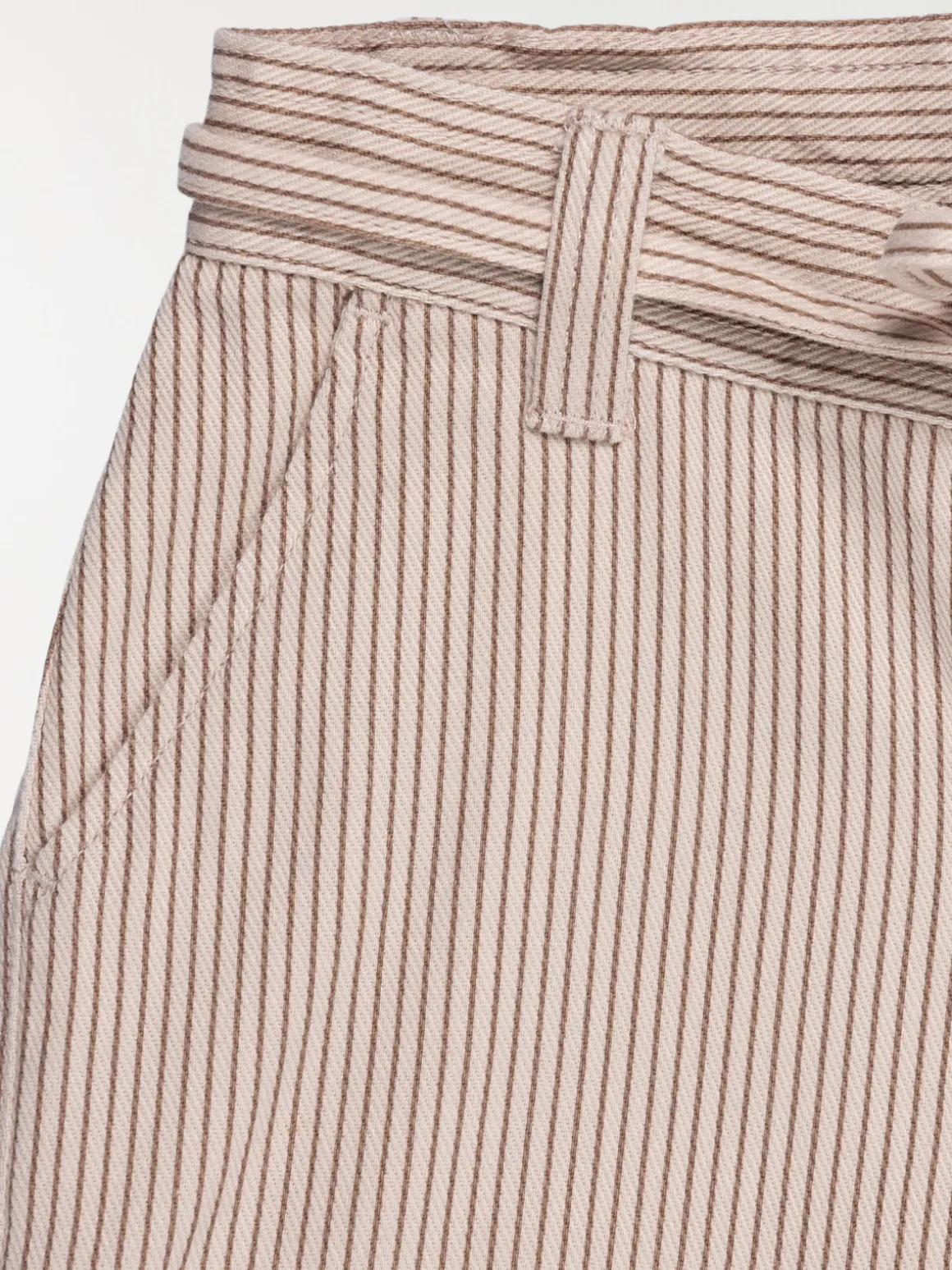 Pantalon large rayé fille (3-12A)