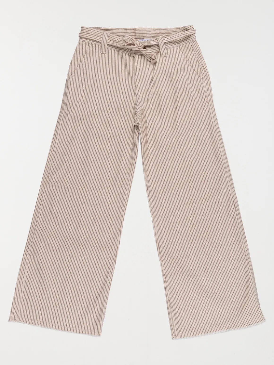 Pantalon large rayé fille (3-12A)