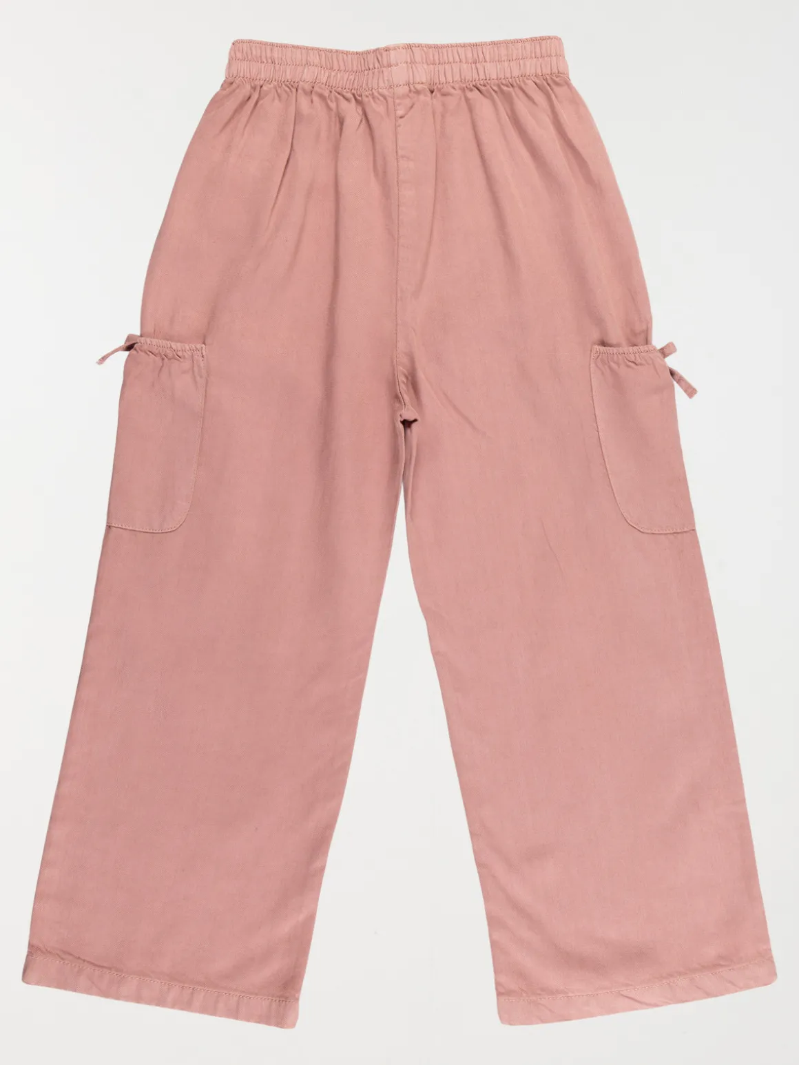 Pantalon large vieux rose fille (3-12A)