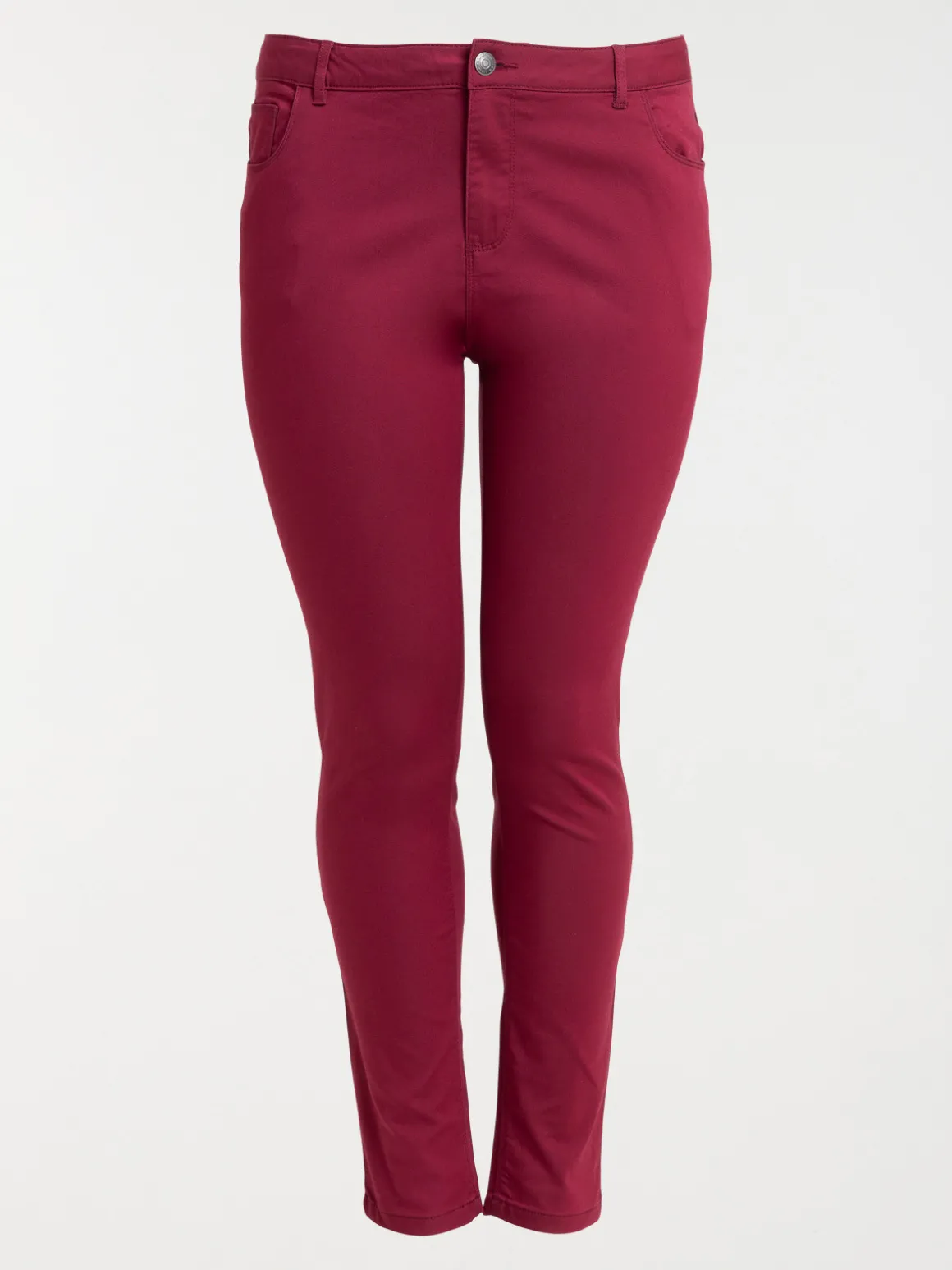 Pantalon lie de vin grande taille femme