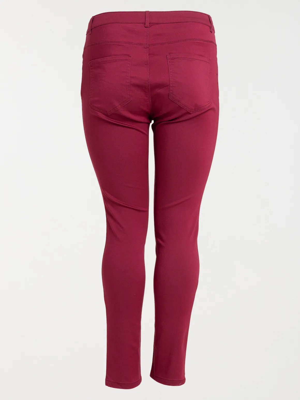 Pantalon lie de vin grande taille femme