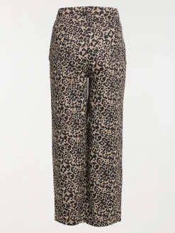 Pantalon léopard grande taille femme