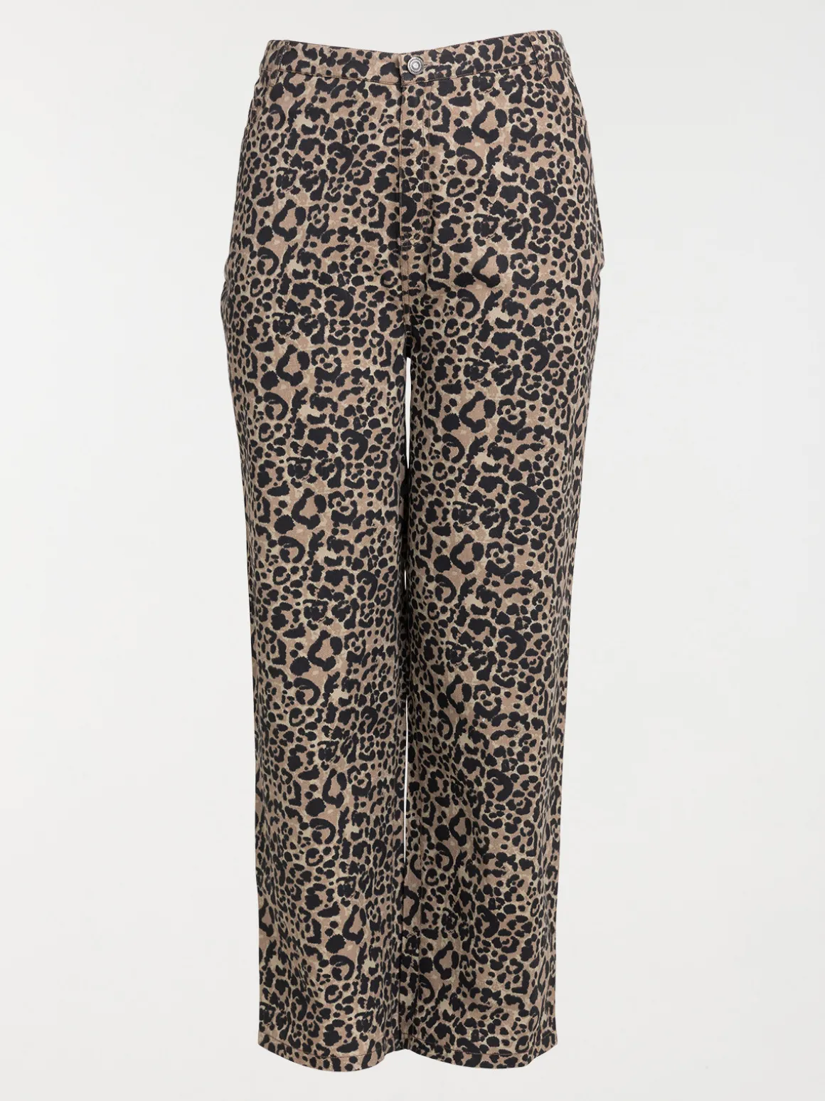Pantalon léopard grande taille femme