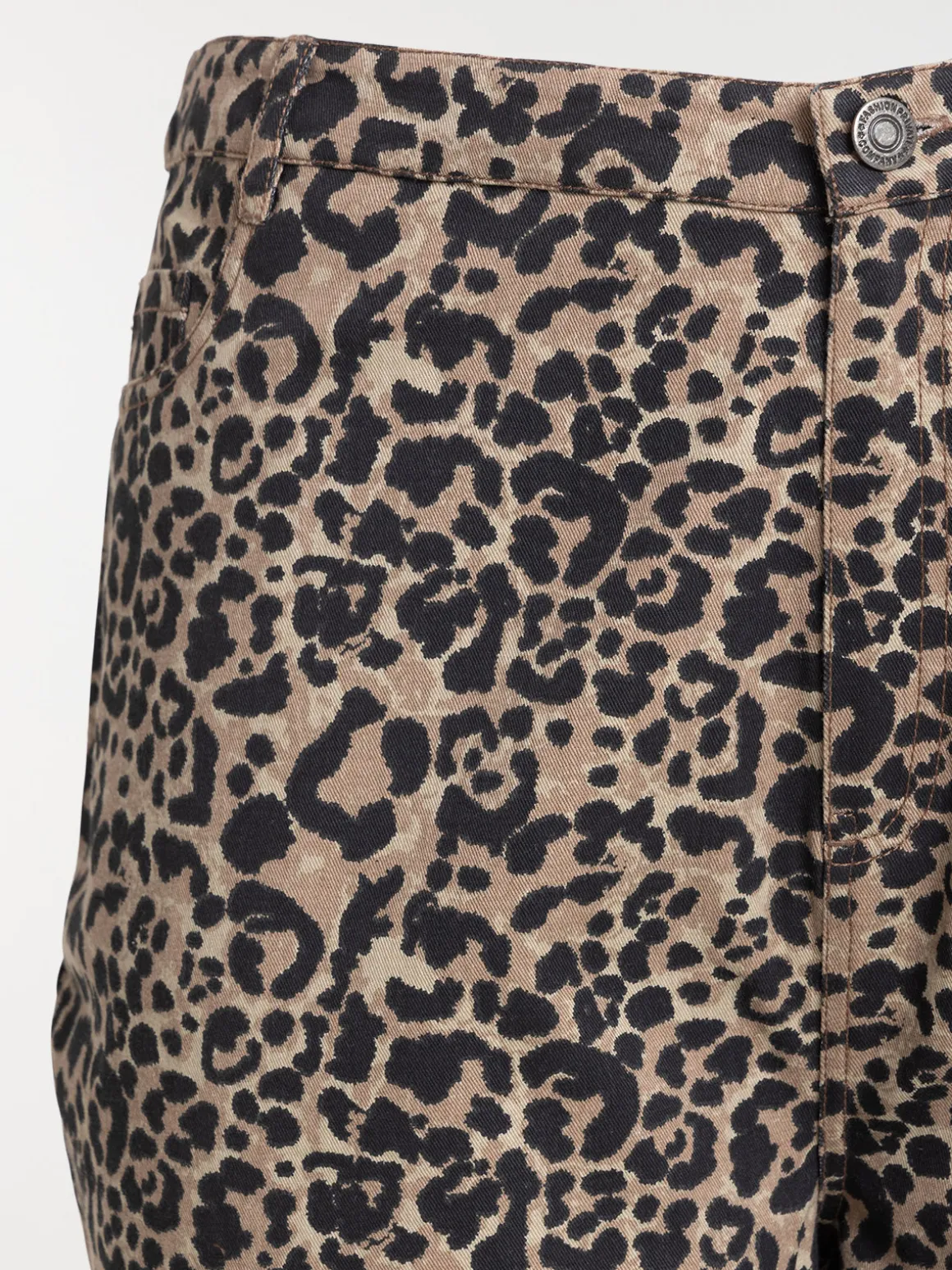 Pantalon léopard grande taille femme