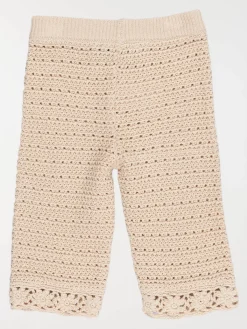Pantalon maille crochet fille (3-36M)