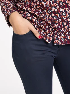 Pantalon 7/8ème skinny marine navy femme
