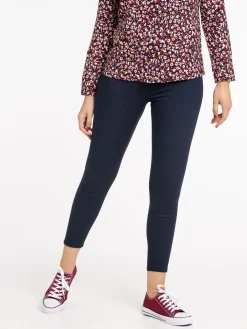Pantalon 7/8ème skinny marine navy femme