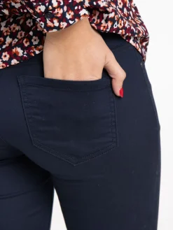 Pantalon 7/8ème skinny marine navy femme