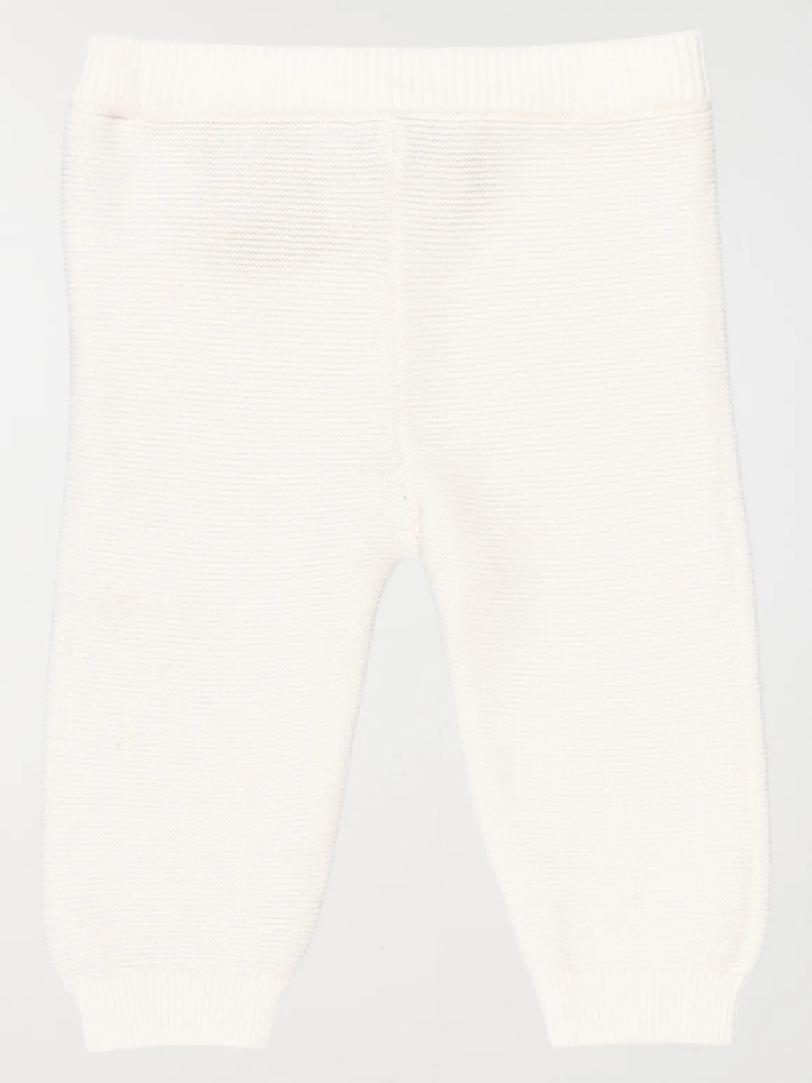 Pantalon naissance tricot écru (0-3M)