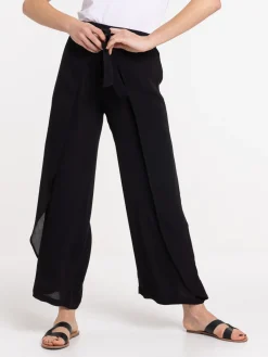 Pantalon noir fluide femme