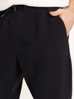 Pantalon noir taille élastiquée homme
