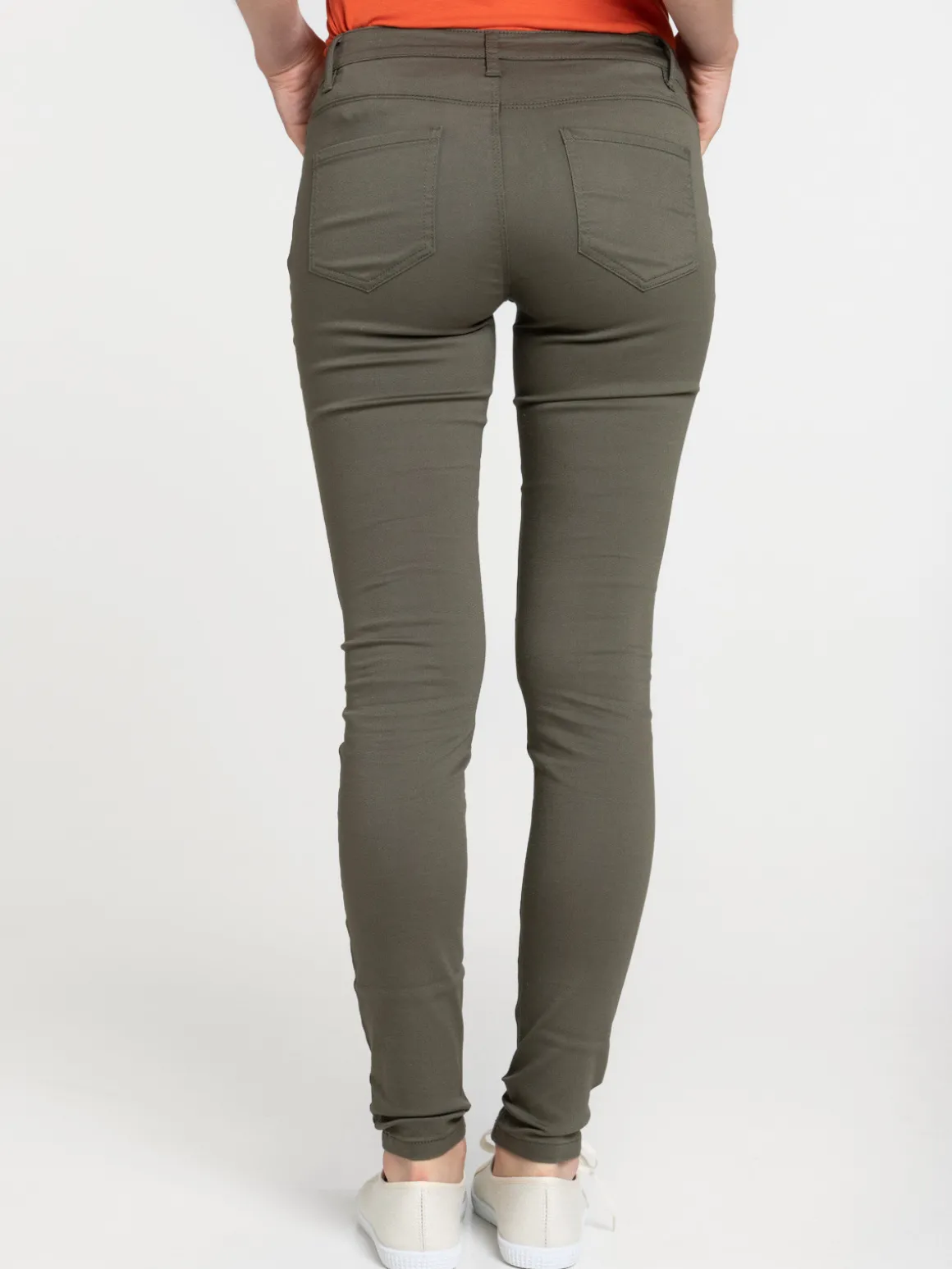 Pantalon skinny kaki quite femme