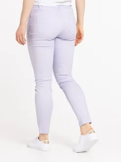 Pantalon skinny lilas femme