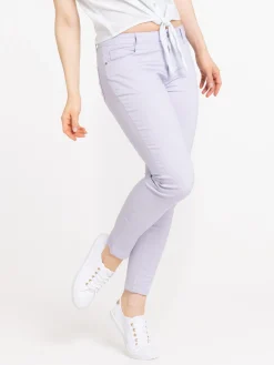 Pantalon skinny lilas femme