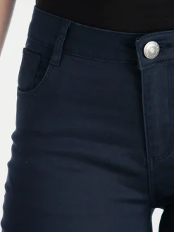 Pantalon skinny marine femme