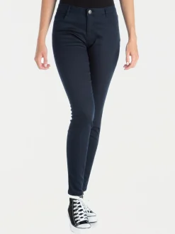 Pantalon skinny marine femme