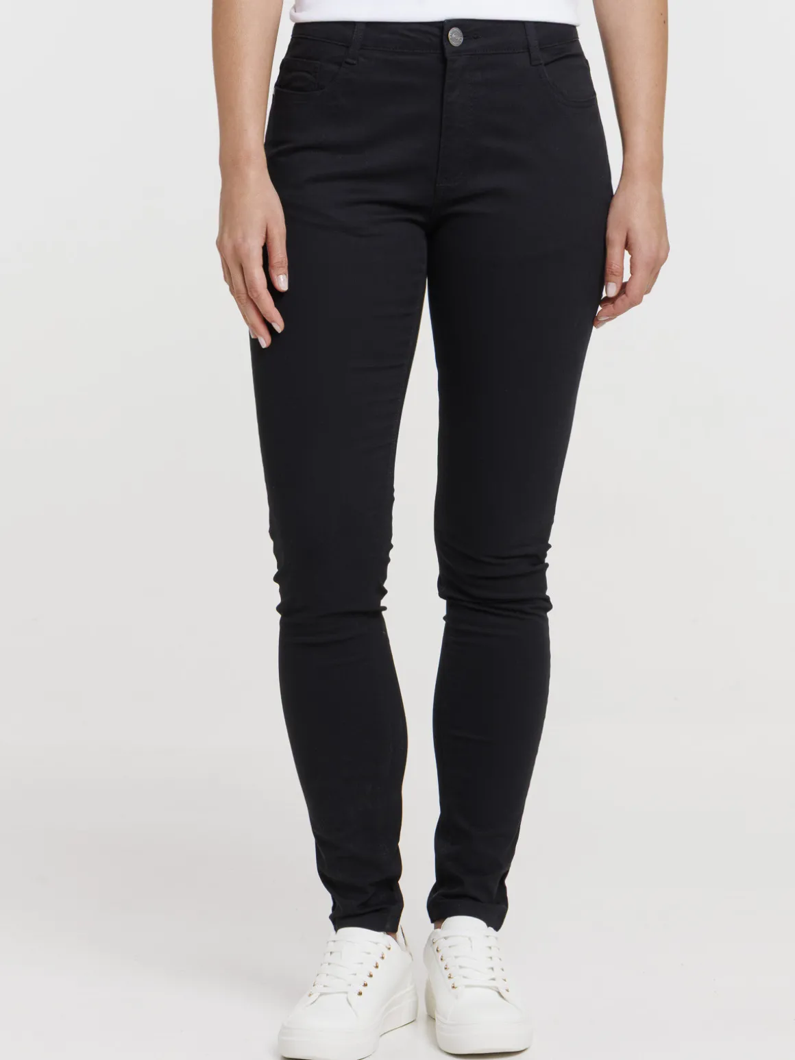 Pantalon skinny noir femme