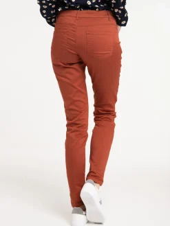 Pantalon skinny terre de sienne femme