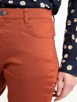 Pantalon skinny terre de sienne femme