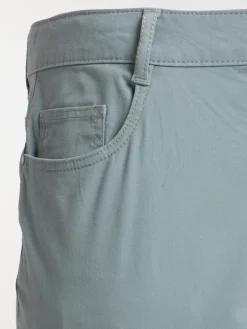 Pantalon slim glaise grande taille femme