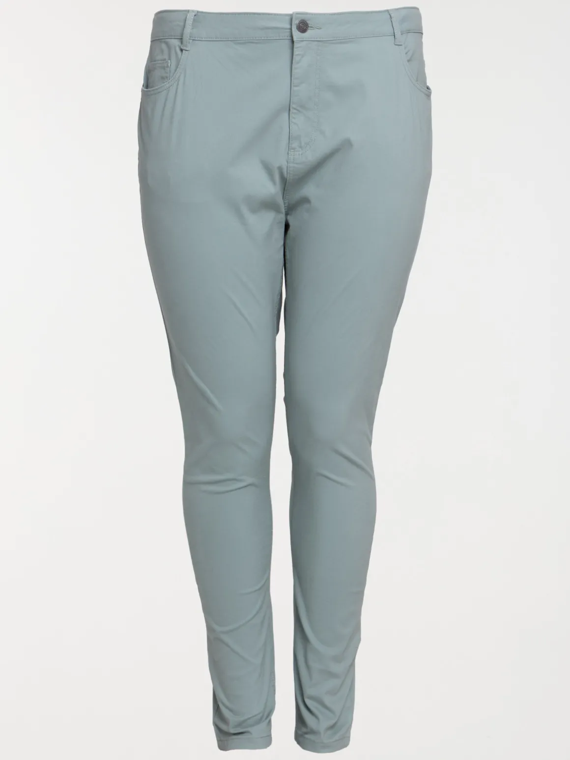 Pantalon slim glaise grande taille femme