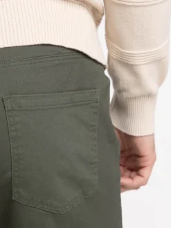 Pantalon slim olive homme