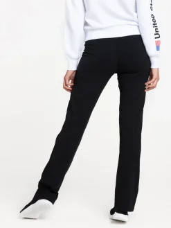 Pantalon sport basique noir femme