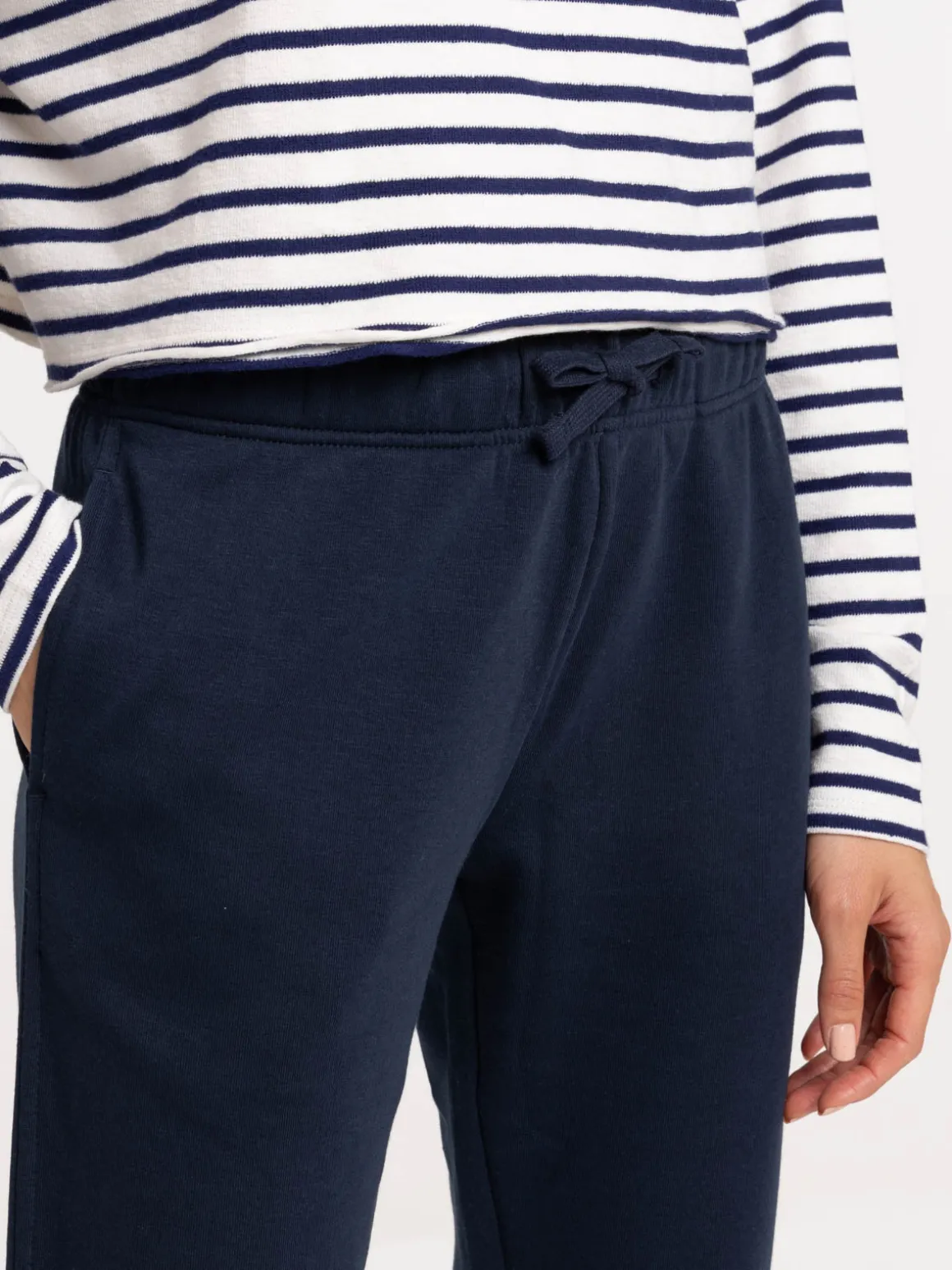 Pantalon sport marine navy femme