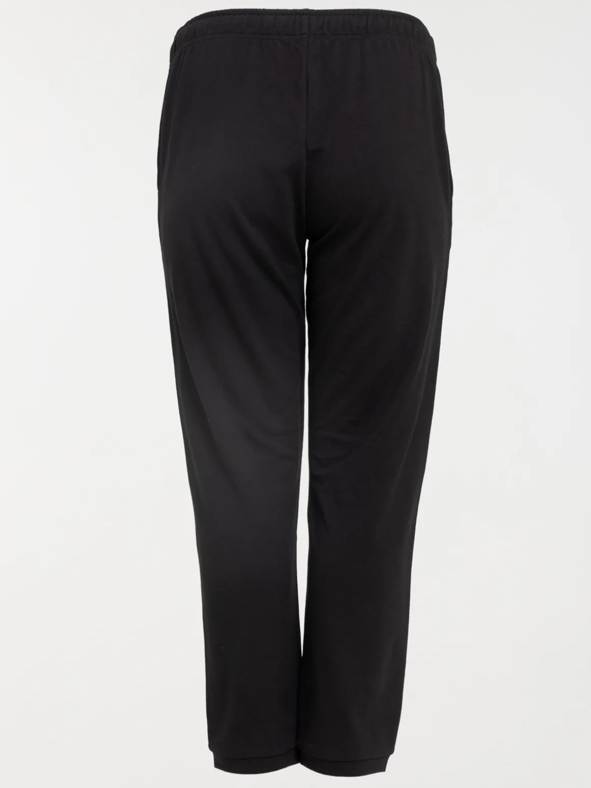Pantalon sport noir grande taille femme