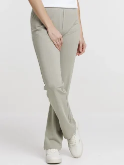 Pantalon sport évasé mousse clair femme