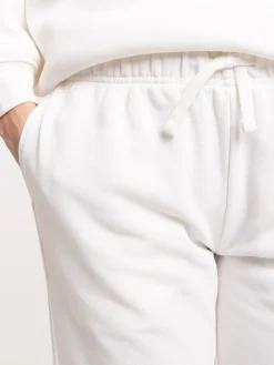 Pantalon uni écru femme