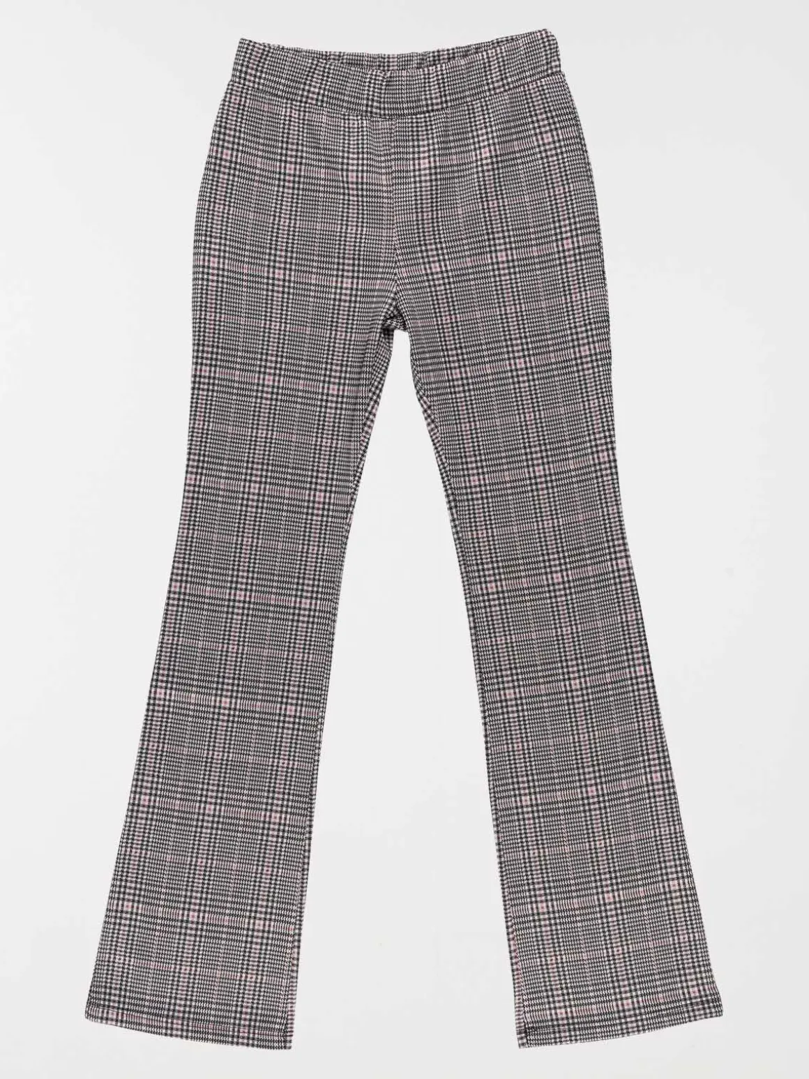 Pantalon évasé à carreaux fille (3-12A)