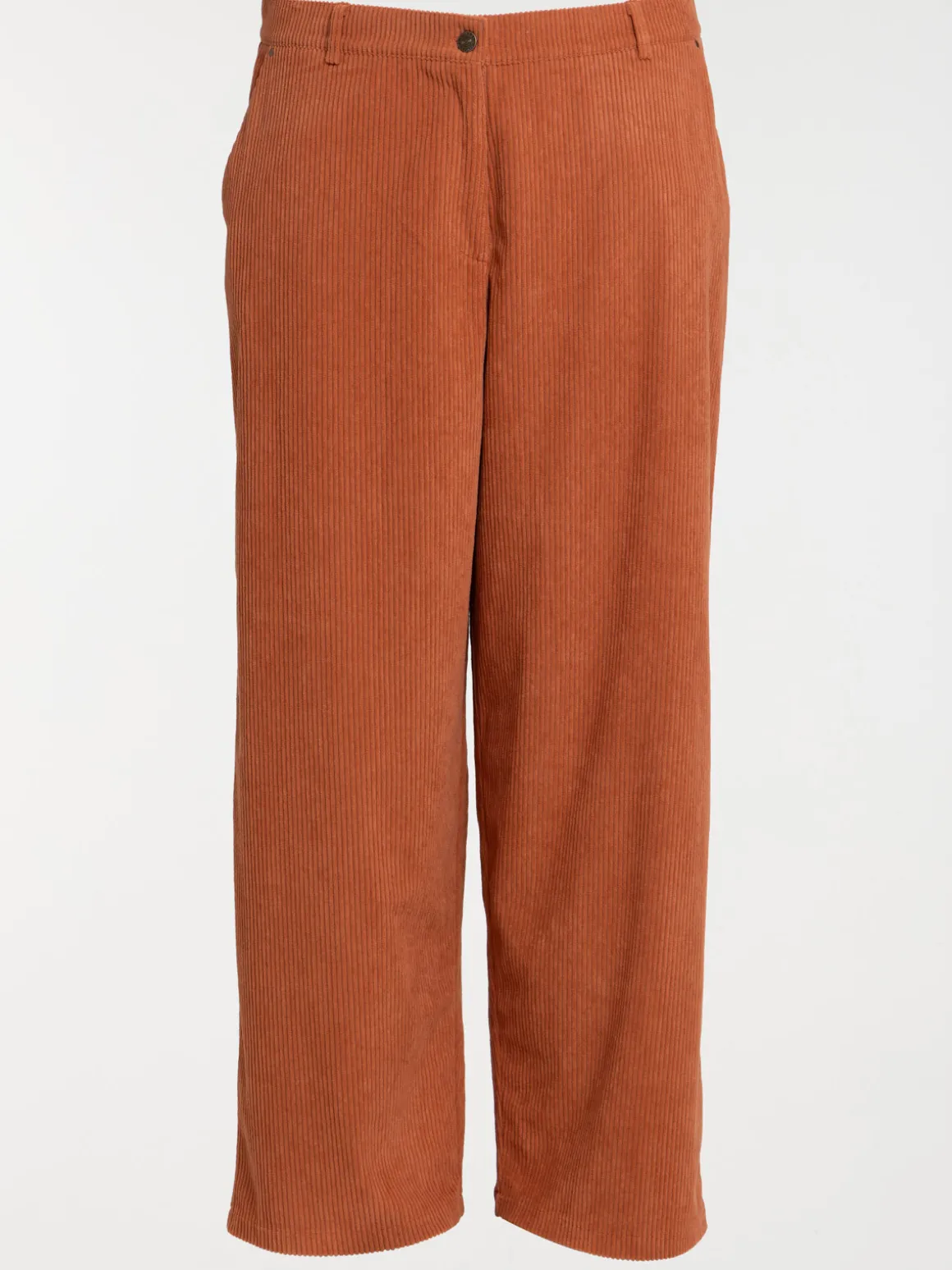 Pantalon velours grande taille femme
