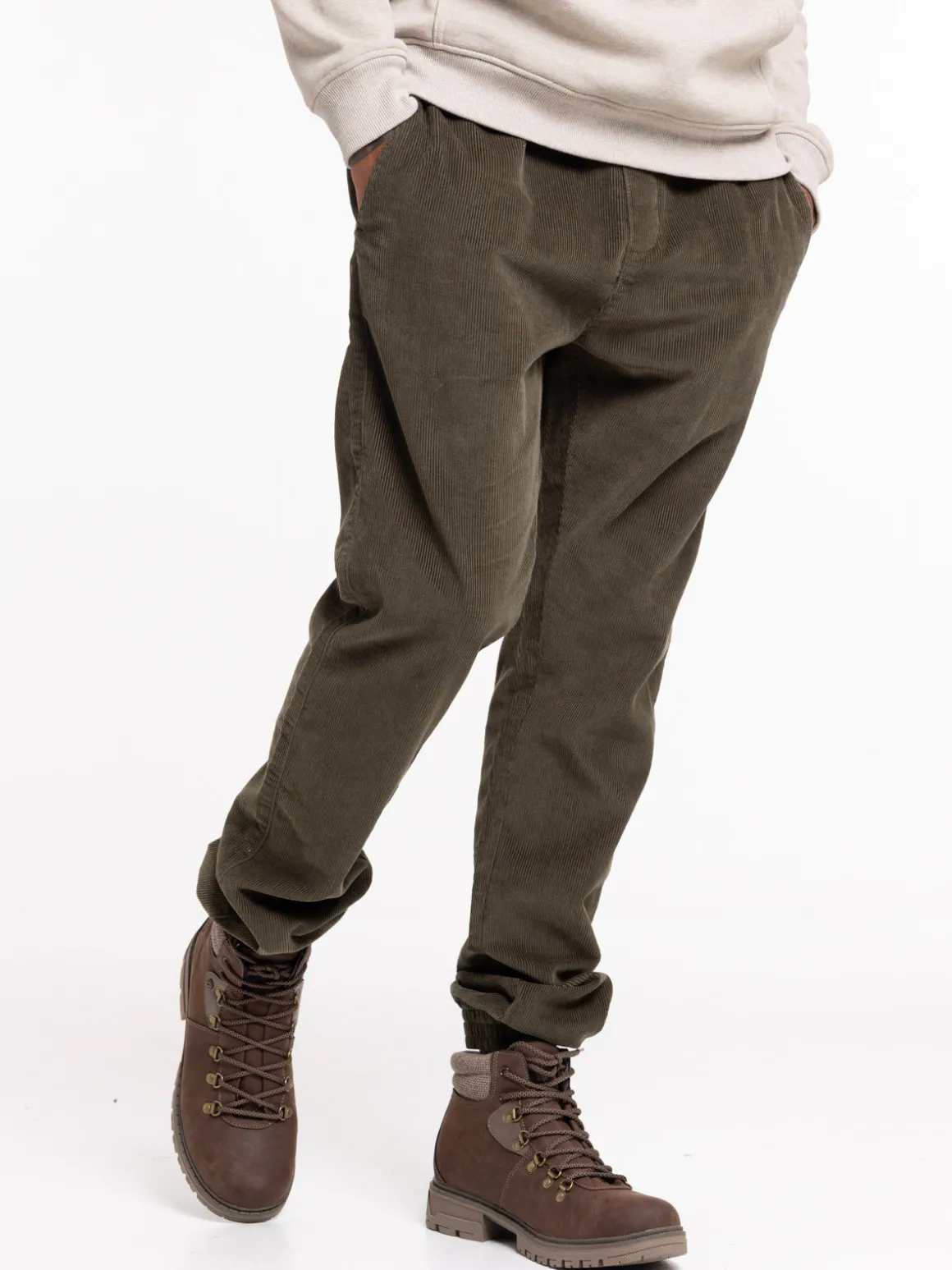 Pantalon velours kaki quite homme