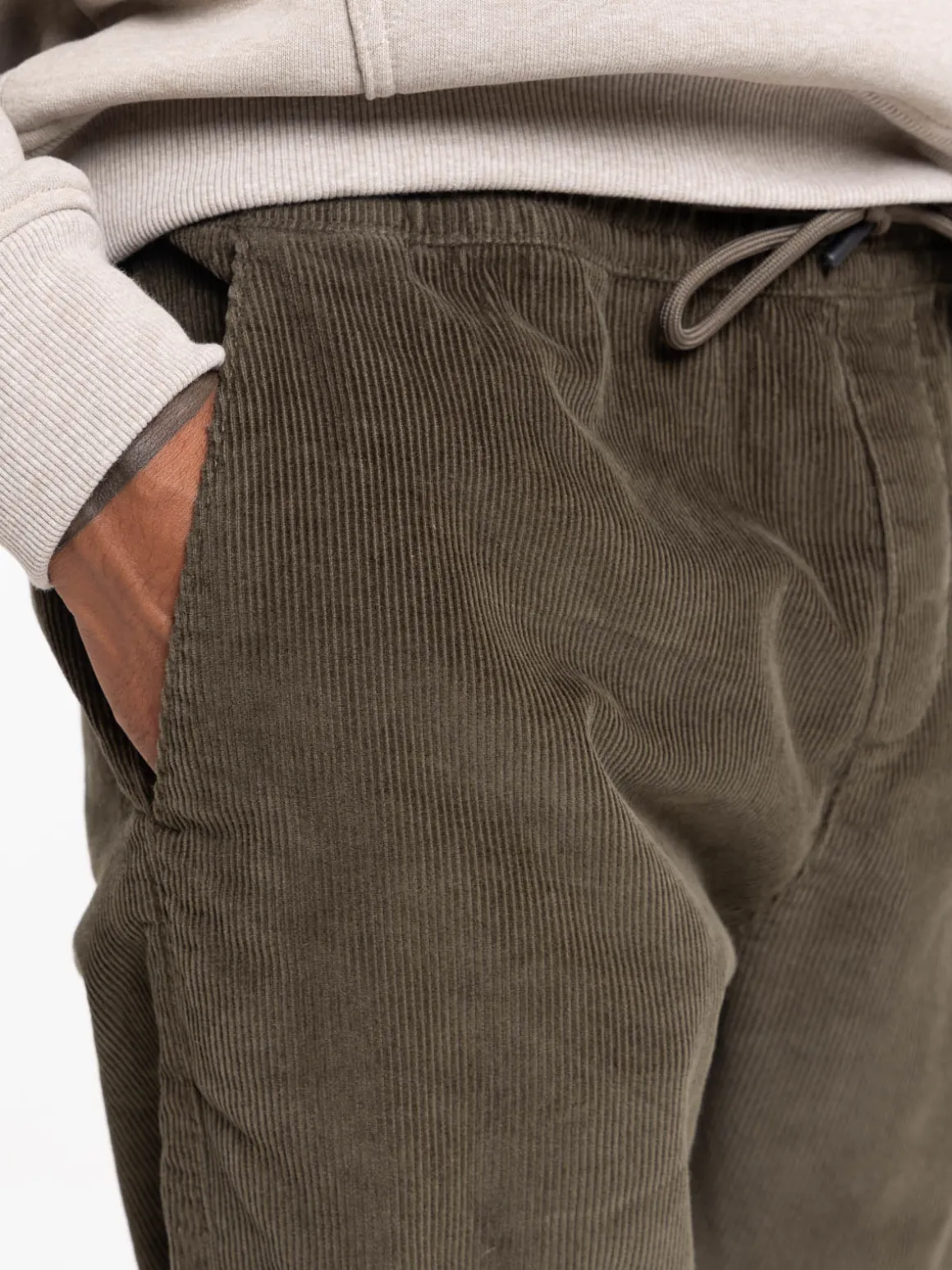 Pantalon velours kaki quite homme