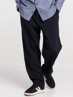 Pantalon ville noir avec passants homme