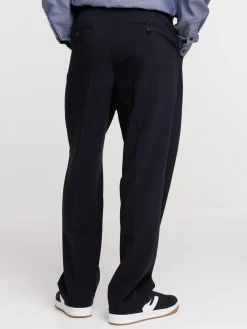 Pantalon ville noir avec passants homme
